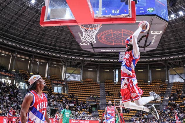 BASKET - Evento - Harlem Globetrotters 100Years World Tour 28 Jumpin Ballard Harlem Globetrotters - Washington Generals 100Years World Tour Bologna 11-04-2026 during Harlem Globetrotters 100Years World Tour, Events in Bologna, Italy, April 11 2026 Bologna Italy  Copyright: xIPAxSport ABACAx