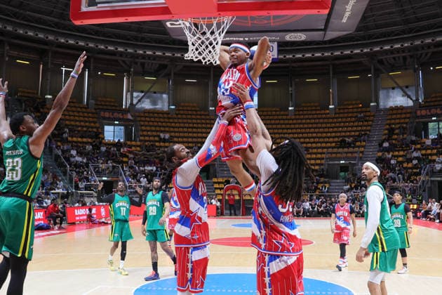 BASKET - Evento - Harlem Globetrotters 100Years World Tour 43 Trouble Trimble Harlem Globetrotters - Washington Generals 100Years World Tour Bologna 11-04-2026 during Harlem Globetrotters 100Years World Tour, Events in Bologna, Italy, April 11 2026 Bologna Italy  Copyright: xIPAxSport ABACAx