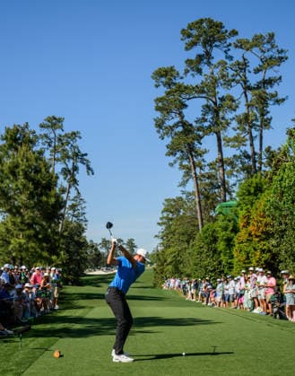 260411 Ludvig Aberg of Sweden during the third round of the 2026 Masters Golf Tournament on April 11, 2026 in Augusta Photo Petter Arvidson BILDBYRAN kod PA PA1195 golf masters bbeng the masters augusta depp  Copyright: PETTERxARVIDSON BB260411PA188