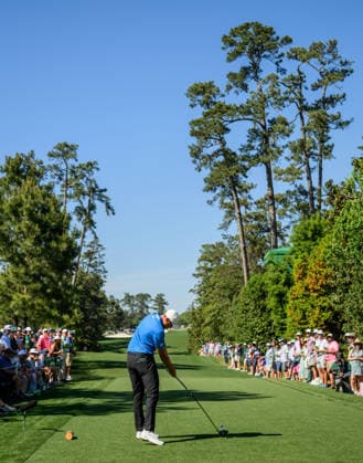 260411 Ludvig Aberg of Sweden during the third round of the 2026 Masters Golf Tournament on April 11, 2026 in Augusta Photo Petter Arvidson BILDBYRAN kod PA PA1195 golf masters bbeng the masters augusta depp  Copyright: PETTERxARVIDSON BB260411PA189