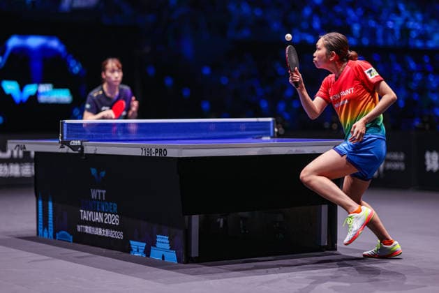 TAIYUAN, CHINA - APRIL 11: Hitomi Sato of Japan competes in the Women s Singles Semifinal match against Shi Xunyao of China on day 5 of WTT Contender Taiyuan 2026 at Taiyuan Binhe Sports Center on April 11, 2026 in Taiyuan, Shanxi Province of China.  Copyright: xVCGx 111634158054