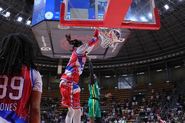 BASKET - Evento - Harlem Globetrotters 100Years World Tour 28 Jumpin Ballard Harlem Globetrotters - Washington Generals 100Years World Tour Bologna 11-04-2026 during Harlem Globetrotters 100Years World Tour, Events in Bologna, Italy, April 11 2026 Bologna Italy  Copyright: xIPAxSport ABACAx
