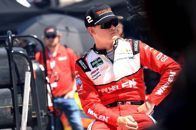 BRISTOL, TN - APRIL 11: Jesse Love ( 2 Richard Childress Racing Whelen Chevrolet) sits on pit road wall during practice for the NASCAR, Motorsport, USA O Reilly Auto Parts Series Suburban Propane 300 on April 11, 2026 at Bristol Motor Speedway in Bristol, TN. (Photo by Jeff Robinson Icon Sportswire) AUTO: APR 11 NASCAR O’Reilly Auto Parts Series Suburban Propane 300 EDITORIAL USE ONLY Icon260411412300