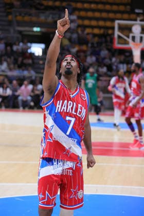 07 Too Tall Winston Harlem Globetrotters - Washington Generals 100Years World Tour Bologna 11-04-2026 during Harlem Globetrotters 100Years World Tour, Events in Bologna, Italy, April 11 2026  Copyright: xValentinoxOrsini IPAxSportx xipa-agency.netx xx IPA_73902023 IPA_Agency_IPA73902023