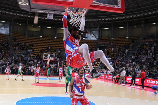 28 Jumpin Ballard Harlem Globetrotters - Washington Generals 100Years World Tour Bologna 11-04-2026 during Harlem Globetrotters 100Years World Tour, Events in Bologna, Italy, April 11 2026  Copyright: xValentinoxOrsini IPAxSportx xipa-agency.netx xx IPA_73902176 IPA_Agency_IPA73902176
