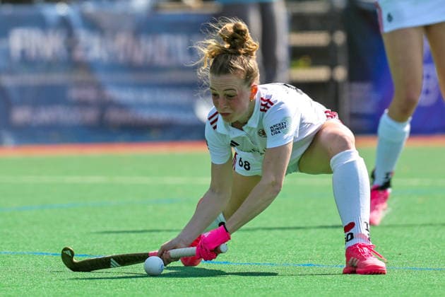 Feldhockey - 1. BL Damen - SC Frankfurt 1880 - Düsseldorfer HC- 11.04.26, Paula SCHRÖDER (Frankfurt), - *** Field Hockey 1 BL Women SC Frankfurt 1880 Düsseldorfer HC 11 04 26, Paula SCHRÖDER Frankfurt ,