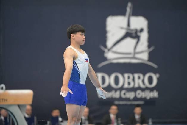 FIG APPARATUS WORLD CUP 2026 (CRO),Finals Day 1 (MAG, WAG), Hall Gradski vrt , Osijek, Croatia, 11.04.2026 YULO Karl Jahrel Eldrew (PHI) during FIG APPARATUS WORLD CUP 2026 (CRO),Final Day 1, FLOOR (MAG), Hall Gradski vrt , Osijek, Croatia, 11.04.2026 *** FIG APPARATUS WORLD CUP 2026 CRO ,Finals Day 1 MAG, WAG , Hall Gradski vrt , Osijek, Croatia, 11 04 2026 YULO Karl Jahrel Eldrew PHI during FIG APPARATUS WORLD CUP 2026 CRO ,Final Day 1, FLOOR MAG , Hall Gradski vrt , Osijek, Croatia, 11 04 2026 Copyright: xBEAUTIFULxSPORTS Stanusicx