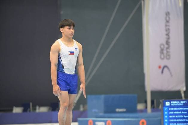 FIG APPARATUS WORLD CUP 2026 (CRO),Finals Day 1 (MAG, WAG), Hall Gradski vrt , Osijek, Croatia, 11.04.2026 YULO Karl Jahrel Eldrew (PHI) during FIG APPARATUS WORLD CUP 2026 (CRO),Final Day 1, FLOOR (MAG), Hall Gradski vrt , Osijek, Croatia, 11.04.2026 *** FIG APPARATUS WORLD CUP 2026 CRO ,Finals Day 1 MAG, WAG , Hall Gradski vrt , Osijek, Croatia, 11 04 2026 YULO Karl Jahrel Eldrew PHI during FIG APPARATUS WORLD CUP 2026 CRO ,Final Day 1, FLOOR MAG , Hall Gradski vrt , Osijek, Croatia, 11 04 2026 Copyright: xBEAUTIFULxSPORTS Stanusicx
