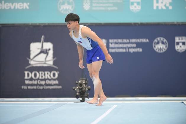 FIG APPARATUS WORLD CUP 2026 (CRO),Finals Day 1 (MAG, WAG), Hall Gradski vrt , Osijek, Croatia, 11.04.2026 YULO Karl Jahrel Eldrew (PHI) during FIG APPARATUS WORLD CUP 2026 (CRO),Final Day 1, FLOOR (MAG), Hall Gradski vrt , Osijek, Croatia, 11.04.2026 *** FIG APPARATUS WORLD CUP 2026 CRO ,Finals Day 1 MAG, WAG , Hall Gradski vrt , Osijek, Croatia, 11 04 2026 YULO Karl Jahrel Eldrew PHI during FIG APPARATUS WORLD CUP 2026 CRO ,Final Day 1, FLOOR MAG , Hall Gradski vrt , Osijek, Croatia, 11 04 2026 Copyright: xBEAUTIFULxSPORTS Stanusicx