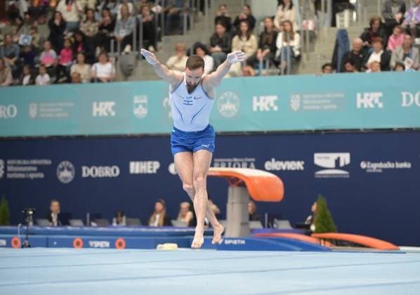 FIG APPARATUS WORLD CUP 2026 (CRO),Finals Day 1 (MAG, WAG), Hall Gradski vrt , Osijek, Croatia, 11.04.2026 DOLGOPYAT Artem (ISR) during FIG APPARATUS WORLD CUP 2026 (CRO),Final Day 1, FLOOR (MAG), Hall Gradski vrt , Osijek, Croatia, 11.04.2026 *** FIG APPARATUS WORLD CUP 2026 CRO ,Finals Day 1 MAG, WAG , Hall Gradski vrt , Osijek, Croatia, 11 04 2026 DOLGOPYAT Artem ISR during FIG APPARATUS WORLD CUP 2026 CRO ,Final Day 1, FLOOR MAG , Hall Gradski vrt , Osijek, Croatia, 11 04 2026 Copyright: xBEAUTIFULxSPORTS Stanusicx
