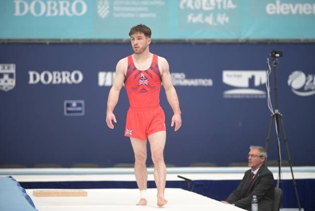 FIG APPARATUS WORLD CUP 2026 (CRO),Finals Day 1 (MAG, WAG), Hall Gradski vrt , Osijek, Croatia, 11.04.2026 HEPWORTH Harry (GBR) during FIG APPARATUS WORLD CUP 2026 (CRO),Final Day 1, FLOOR (MAG), Hall Gradski vrt , Osijek, Croatia, 11.04.2026 *** FIG APPARATUS WORLD CUP 2026 CRO ,Finals Day 1 MAG, WAG , Hall Gradski vrt , Osijek, Croatia, 11 04 2026 HEPWORTH Harry GBR during FIG APPARATUS WORLD CUP 2026 CRO ,Final Day 1, FLOOR MAG , Hall Gradski vrt , Osijek, Croatia, 11 04 2026 Copyright: xBEAUTIFULxSPORTS Stanusicx