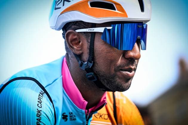Eritrean Biniam Girmay of NSN Cycling Team pictured before the men s Paris-Roubaix cycling race, Sunday 12 April 2026, around Roubaix, France. The 123rd edition of Paris-Roubaix cycling races will take on Sunday, with the women riding 143,1 km the men riding 258,3 km on Sunday. JASPERxJACOBS  x170543084x