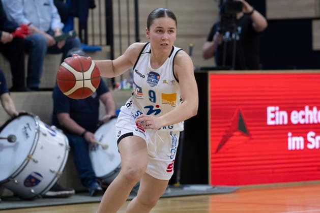 Toyota DBBL 2025 2026 - Syntainics MBC vs.BC Marburg Blue Dolphins Playoff Halbfinale, Game 1 Halle Saale, Deutschland 11.April 2026: Im Bild: Marianna Byvatov (Marburg) Halle Saale swh.Arena Sachsen-Anhalt Deutschland