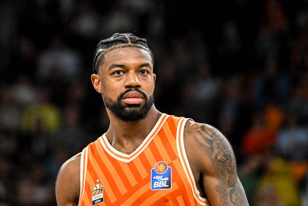 GER, BBL, ratiopharm Ulm vs BMA 365 Bamberg Baskets 11 04 2026, ratiopharm arena, Neu Ulm, GER, BBL, ratiopharm Ulm vs BMA 365 Bamberg Baskets, pictured Malik Osborne Ulm, 10 nordphotoxGmbHx xHafner nph00200