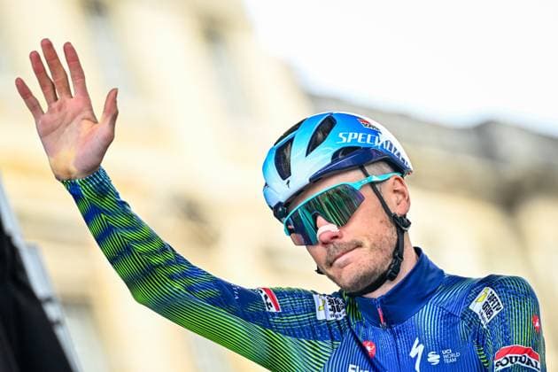 Dutch Dylan Van Baarle of Soudal Quick-Step pictured before the men s Paris-Roubaix cycling race, Sunday 12 April 2026, around Roubaix, France. The 123rd edition of Paris-Roubaix cycling races will take on Sunday, with the women riding 143,1 km the men riding 258,3 km on Sunday. JASPERxJACOBS  x170543424x