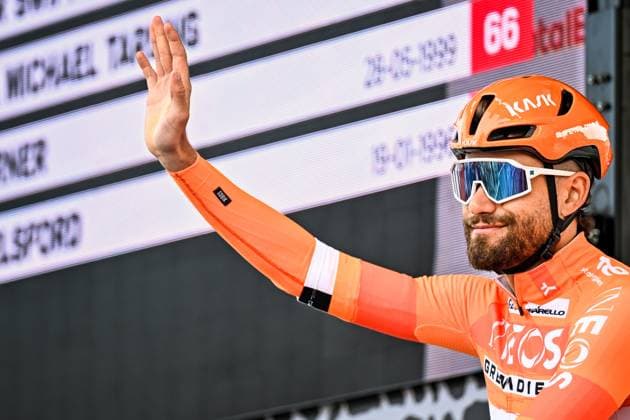 Italian Filippo Ganna of INEOS Grenadiers pictured before the men s Paris-Roubaix cycling race, Sunday 12 April 2026, around Roubaix, France. The 123rd edition of Paris-Roubaix cycling races will take on Sunday, with the women riding 143,1 km the men riding 258,3 km on Sunday. JASPERxJACOBS  x170543622x
