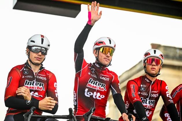 Belgian Toon Aerts of Lotto-Intermarche pictured before the men s Paris-Roubaix cycling race, Sunday 12 April 2026, around Roubaix, France. The 123rd edition of Paris-Roubaix cycling races will take on Sunday, with the women riding 143,1 km the men riding 258,3 km on Sunday. JASPERxJACOBS  x170544722x