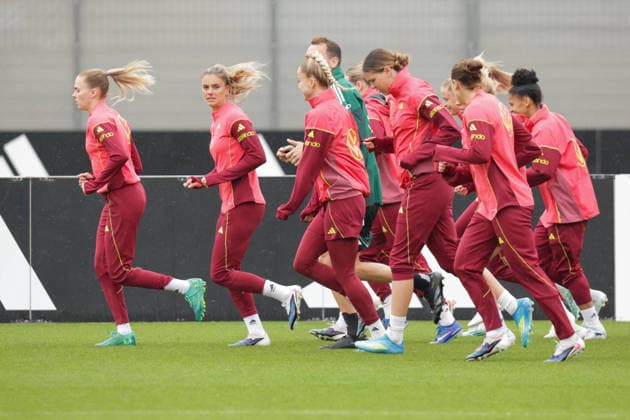 12 04 2026, xgrfx, Football DFB media dates, German womens national team training v l The German national team trains at the Adidas Home Ground in Herzogenaurach German womens national team DFL DFB REGULATIONS PROHIBIT ANY USE OF PHOTOGRAPHS as IMAGE SEQUENCES and or QUASI VIDEO Herzogenaurach