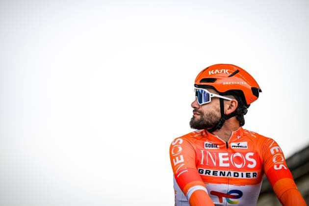 Italian Filippo Ganna of INEOS Grenadiers pictured at the start of the men s Paris-Roubaix cycling race, Sunday 12 April 2026, around Roubaix, France. The 123rd edition of Paris-Roubaix cycling races will take on Sunday, with the women riding 143,1 km the men riding 258,3 km on Sunday. ELIASxROM  x170546982x