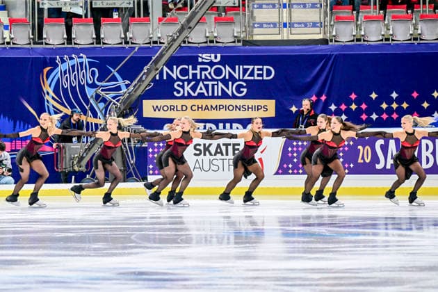 Figure skating, Synchronised World Championships in Salzburg