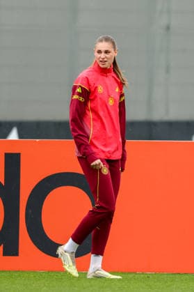 Herzogenaurach, Germany, April 12, 2026 International match preparation for the womens World Cup qualifier against Austria Training in Herzogenaurach In the picture Jule Brand Germany Copyright: HMBxMedia MadeleinexFantini