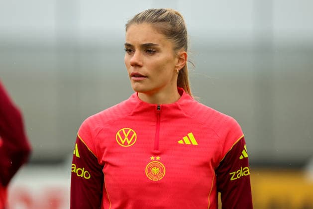 Herzogenaurach, Germany, April 12, 2026 International match preparation for the womens World Cup qualifier against Austria Training in Herzogenaurach In the picture Selina Cerci Germany Copyright: HMBxMedia MadeleinexFantini