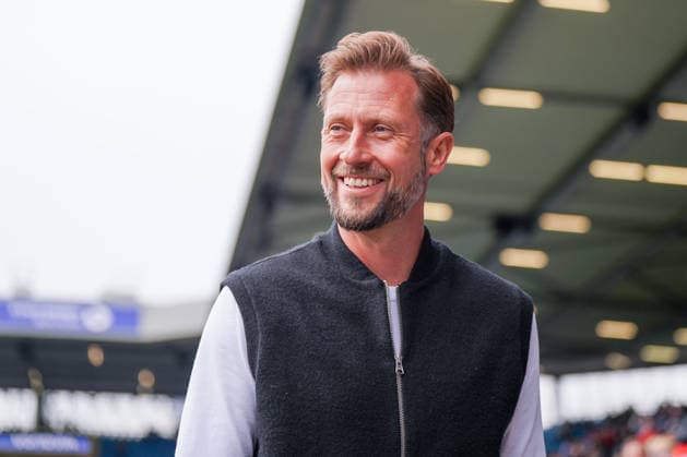 Germany Soccer 2 Bundesliga 2025 2026, Matchday 29 VfL Bochum vs Eintracht Braunschweig Vonovia Ruhrstadion Lars Kornetka Coach, Eintracht Braunschweig Facial expression, facial expression, emotion Copyright: xJOERANxSTEINSIEKx