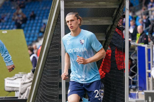 Germany Soccer 2 Bundesliga 2025 2026, Matchday 29 VfL Bochum vs Eintracht Braunschweig Vonovia Ruhrstadion Noah Loosli VfL Bochum, 20 Copyright: xJOERANxSTEINSIEKx