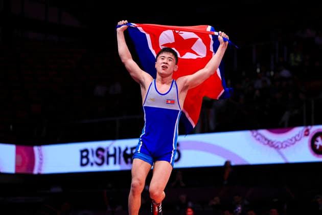 Senior Wrestling Asian Championships 61kg FS Kwang Myong Kim PRK