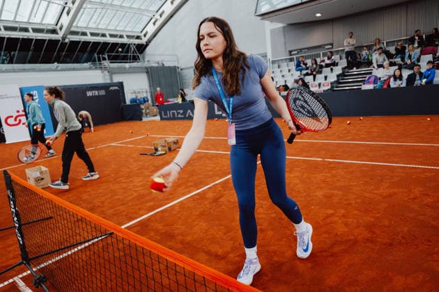TENNIS - WTA, Tennis Damen Upper Austria Ladies Linz LINZ,AUSTRIA,12.APR.26 - TENNIS - WTA Tour, Upper Austria Ladies Linz. Image shows participants.  GEPAxpictures xAlexanderxSolc