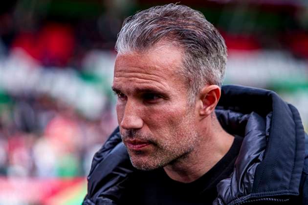 head coach Robin van Persie of Feyenoord looks on NEC Nijmegen v Feyenoord Rotterdam, Eredivisie, NEC v Feyenoord Rotterdam, Goffertstadium, April 12, 2026, Nijmegen, Netherlands.