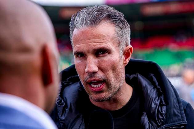 head coach Robin van Persie of Feyenoord looks on NEC Nijmegen v Feyenoord Rotterdam, Eredivisie, NEC v Feyenoord Rotterdam, Goffertstadium, April 12, 2026, Nijmegen, Netherlands.