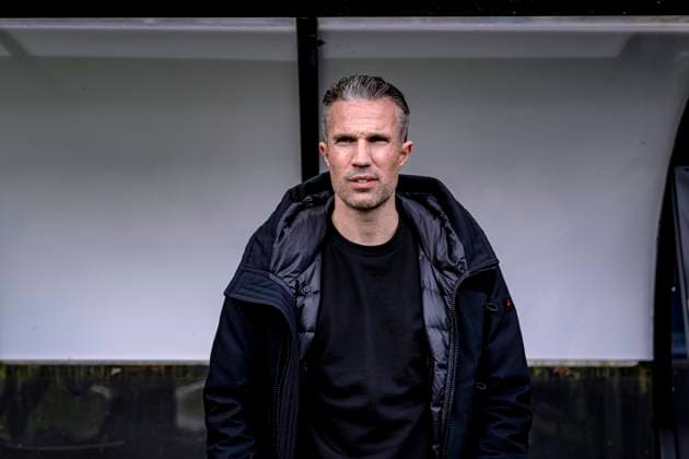 NIJMEGEN Feyenoord Rotterdam coach Robin van Persie during the Dutch Vriendenloterij Eredivisie match between NEC and Feyenoord at De Goffert stadium on April 12, 2026 in Nijmegen, the Netherlands Photo by Stefan Koops EYE4IMAGES DeFodi Images