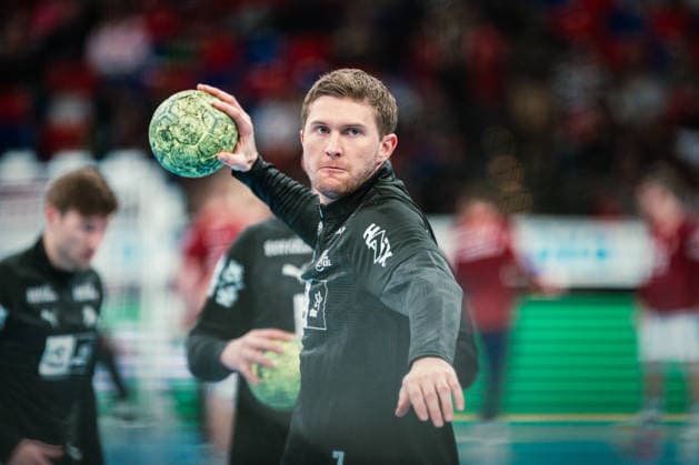 HBL HSV Hamburg vs THW Kiel, 12 04 2026 Magnus Landin Jacobsen THW Kiel, 7 HBL HSV Hamburg vs THW Kiel on 12 04 2026 at Barclays Arena, Hamburg Copyright: xBEAUTIFULxSPORTS Tonhäuserx