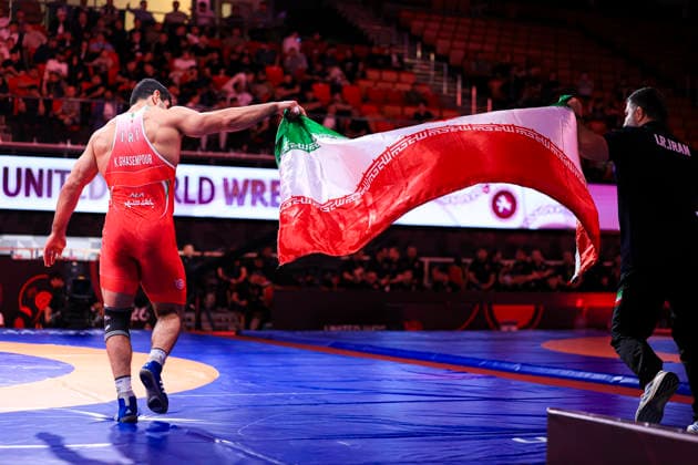 Senior Wrestling Asian Championships 86kg FS Kamran Ghorban Ghasempour IRI