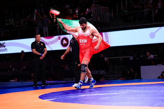Senior Wrestling Asian Championships 86kg FS Kamran Ghorban Ghasempour IRI