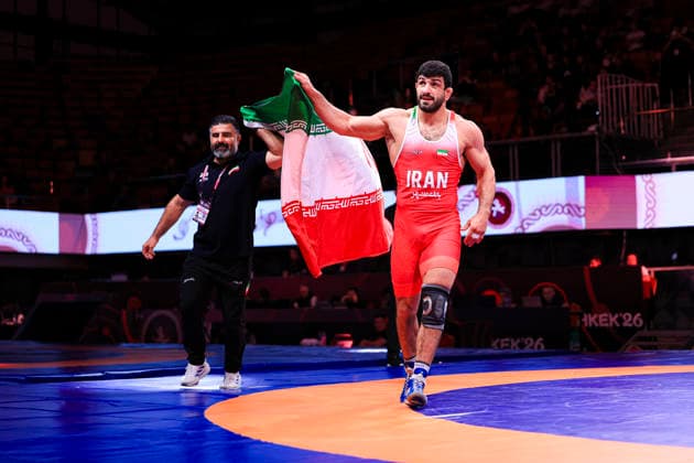 Senior Wrestling Asian Championships 86kg FS Kamran Ghorban Ghasempour IRI