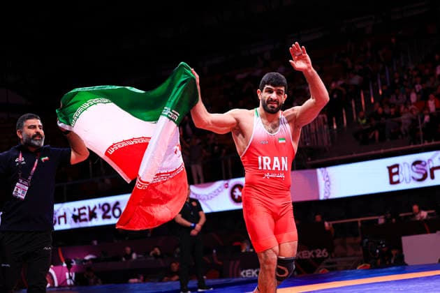 Senior Wrestling Asian Championships 86kg FS Kamran Ghorban Ghasempour IRI
