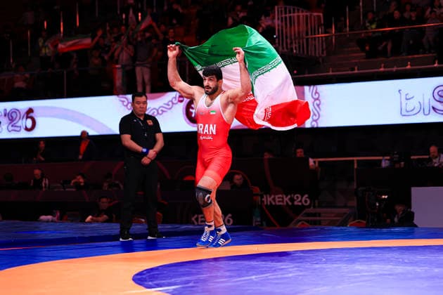 Senior Wrestling Asian Championships 86kg FS Kamran Ghorban Ghasempour IRI