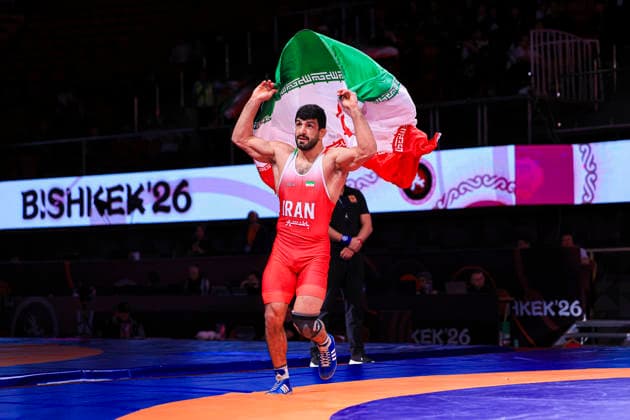 Senior Wrestling Asian Championships 86kg FS Kamran Ghorban Ghasempour IRI