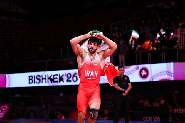 Senior Wrestling Asian Championships 86kg FS Kamran Ghorban Ghasempour IRI