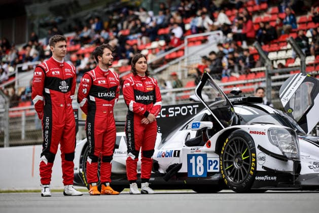 AUTO - ELMS - 4 HOURS OF BARCELONA 2026 HORR Laurents (ger), IDEC Oreca 07 - Gibson, LMP2, portrait CHADWICK Jamie (gbr), IDEC Sport, Oreca 07 - Gibson, LMP2, portrait RINICELLA Valerio (ita), IDEC Sport, Oreca 07 - Gibson, LMP2, portrait during the 4 Hours of Barcelona 2026, 1st round of the 2026 European Le Mans Series on the Circuit de Barcelona-Catalunya from April 10 to 12, 2026 in Barcelona, Spain - BarcelonaSpain  Copyright: xXavixBonillax