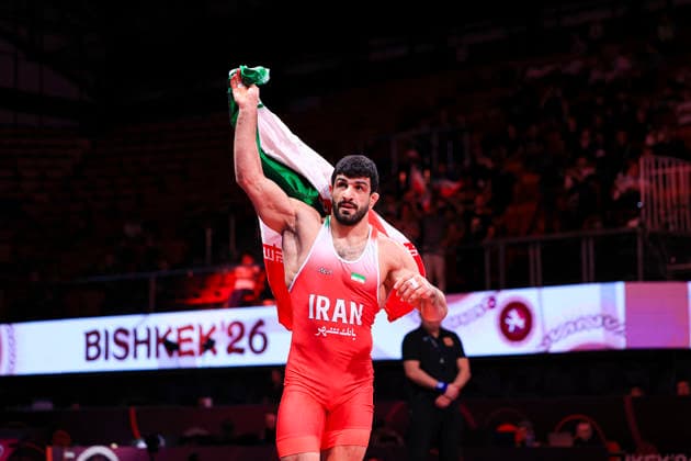 Senior Wrestling Asian Championships 86kg FS Kamran Ghorban Ghasempour IRI