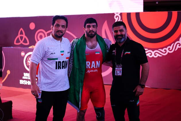 Senior Wrestling Asian Championships 86kg FS Kamran Ghorban Ghasempour IRI