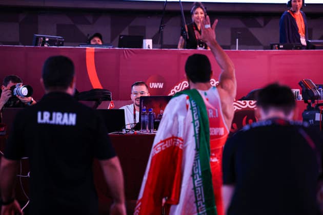 Senior Wrestling Asian Championships 86kg FS Kamran Ghorban Ghasempour IRI