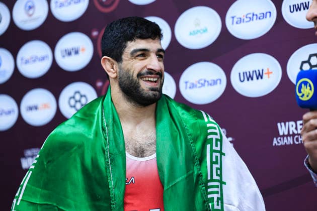 Senior Wrestling Asian Championships 86kg FS Kamran Ghorban Ghasempour IRI
