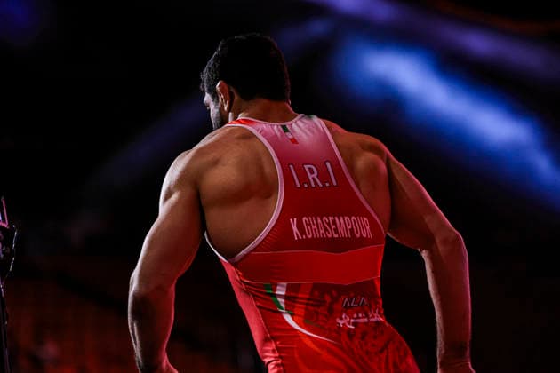 Senior Wrestling Asian Championships 86kg FS Kamran Ghorban Ghasempour IRI
