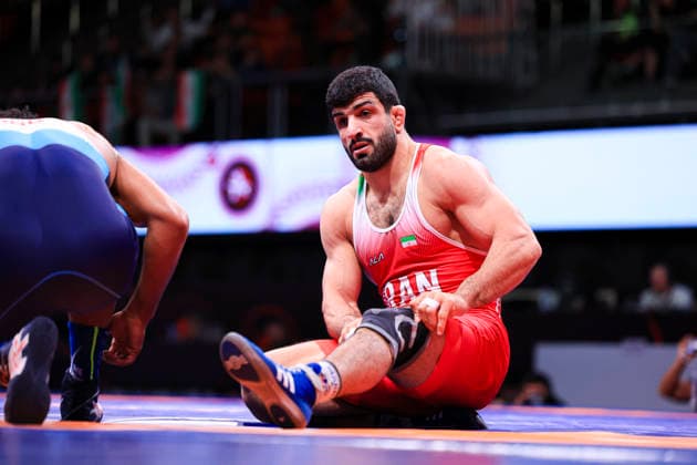 Senior Wrestling Asian Championships 86kg FS Kamran Ghorban Ghasempour IRI