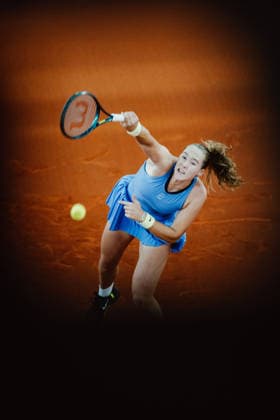 TENNIS - WTA, Tennis Damen Upper Austria Ladies Linz LINZ,AUSTRIA,12.APR.26 - TENNIS - WTA Tour, Upper Austria Ladies Linz. Image shows Mirra Andreeva (RUS).  GEPAxpictures xAlexanderxSolc