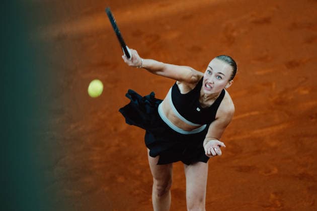 TENNIS - WTA, Tennis Damen Upper Austria Ladies Linz LINZ,AUSTRIA,12.APR.26 - TENNIS - WTA Tour, Upper Austria Ladies Linz. Image shows Anastasia Potapova (AUT).  GEPAxpictures xAlexanderxSolc